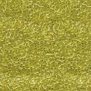 Miyuki Delica Perlen 1,6mm DB0145 transparent silverlined Yellow 5gr
